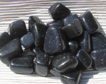 Blue Goldstone, Goldstone Crystal, Tumbled Goldstone, Healing Stone, Energy Stone, Ambition Stone, Uplifting Stone, Meditation Crystal