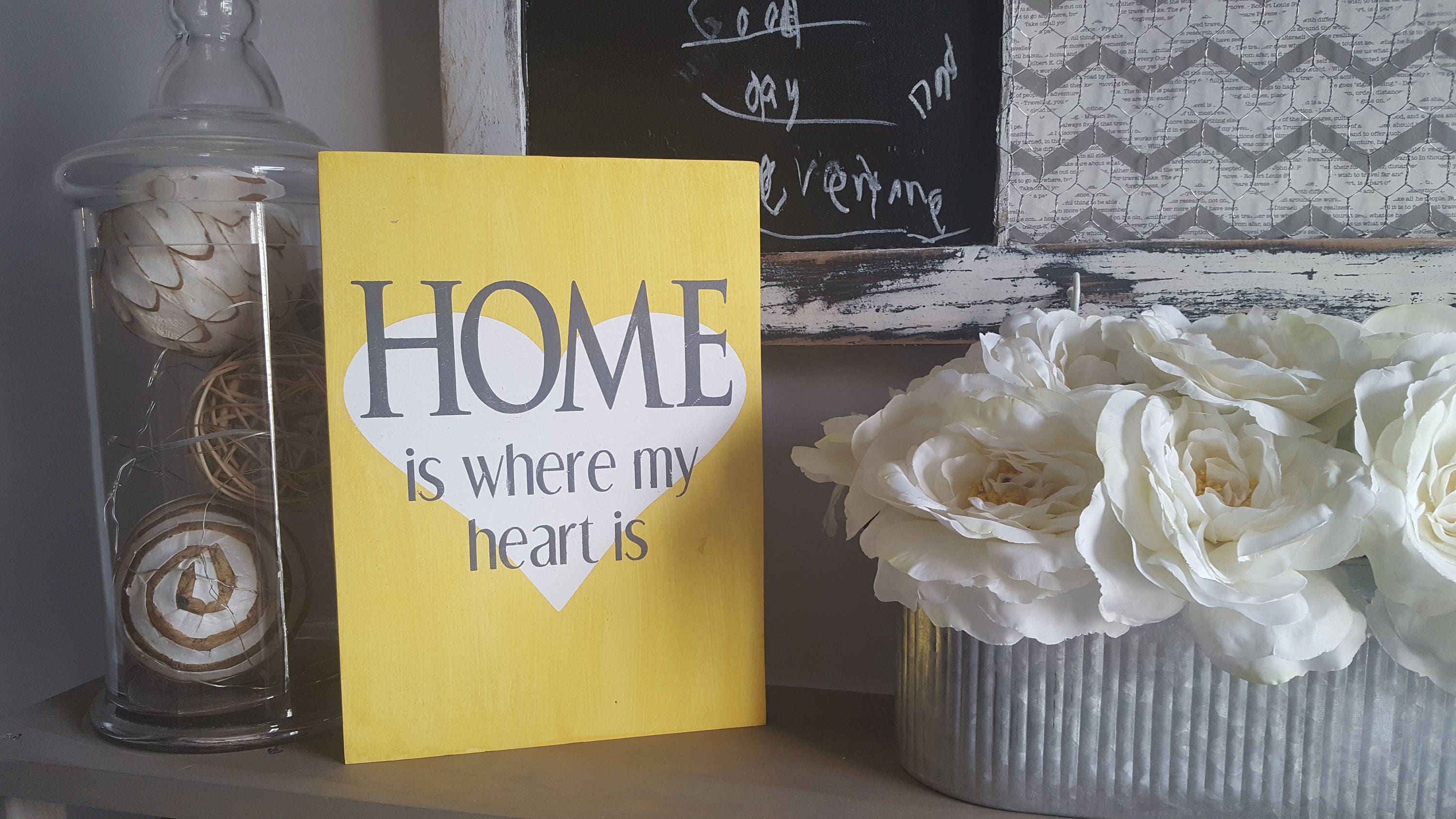Home is where the heart is sign home is where the heart is Etsy