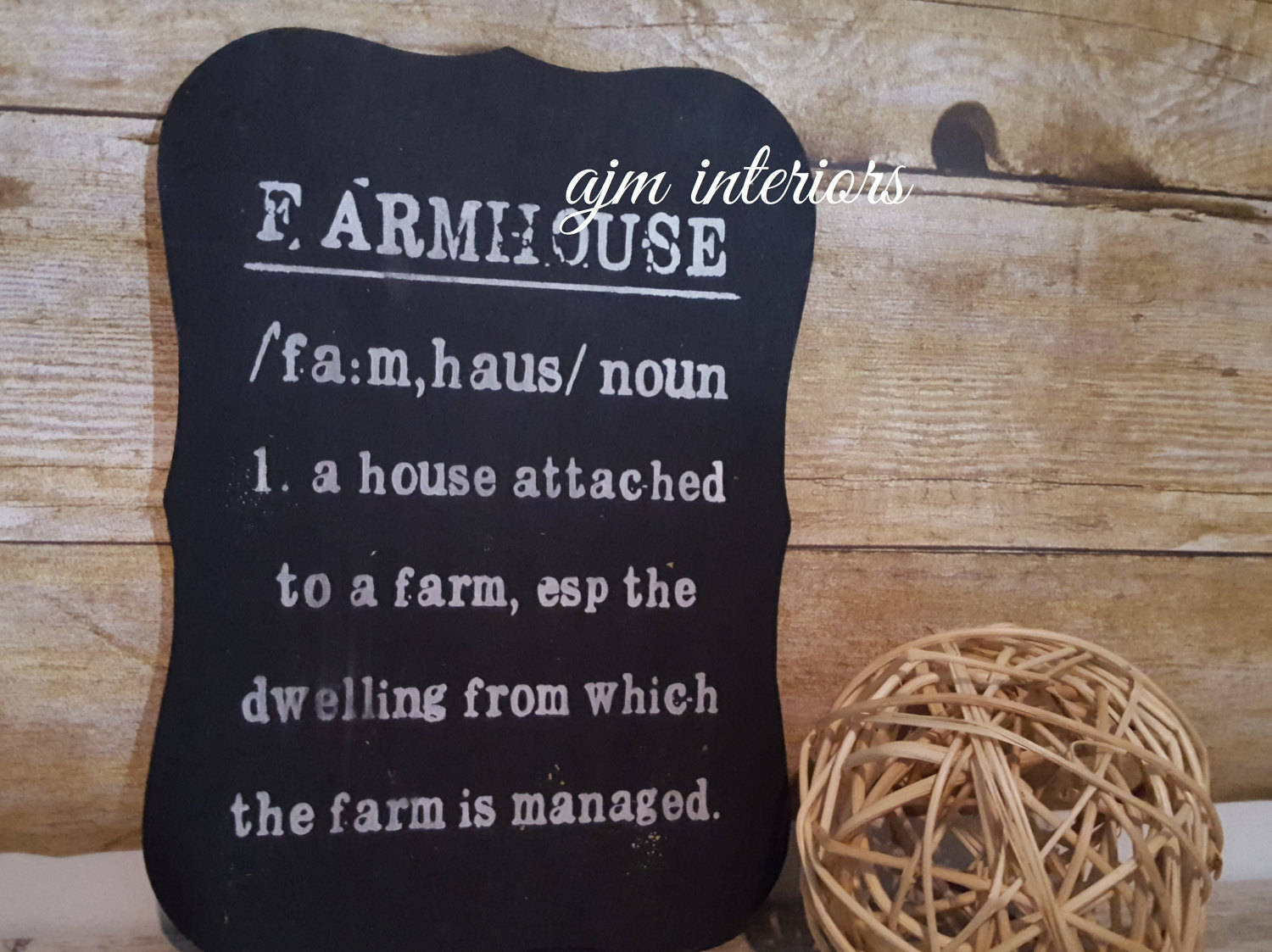 Farmhouse Sign Farmhouse Definition Cottage Sign Cottage Etsy