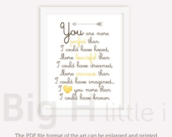 Nursery Print / Love quote printable / Family quote print / Valentines poster / relationship print / gold / Wall decor / Instant printable