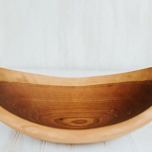 15 Large Wooden Salad Bowl, Cherry Bowl, Live Edge Wooden Bowl. Wooden Salad Bowl, Food Safe Wooden Bowl, Hardwood Bowl, Wood Bowl image 2