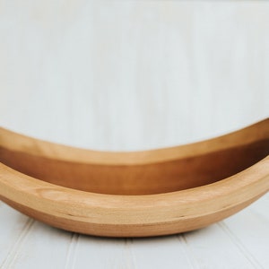 15 Large Wooden Salad Bowl, Cherry Bowl, Live Edge Wooden Bowl. Wooden Salad Bowl, Food Safe Wooden Bowl, Hardwood Bowl, Wood Bowl image 3