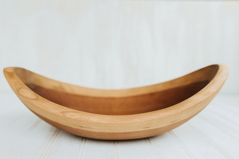 15 Large Wooden Salad Bowl, Cherry Bowl, Live Edge Wooden Bowl. Wooden Salad Bowl, Food Safe Wooden Bowl, Hardwood Bowl, Wood Bowl image 3