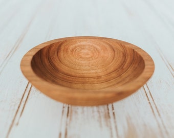 6&quot; Cherry Wooden Bowl, Small Wooden Bowl, Food Safe Wooden Bowl, Hardwood Bowl, Solid Bowl, Cherry Wood