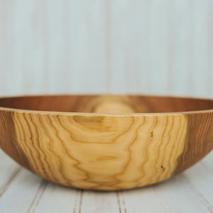 15&quot; Cherry Bowl with Bee&#39;s Oil Finish