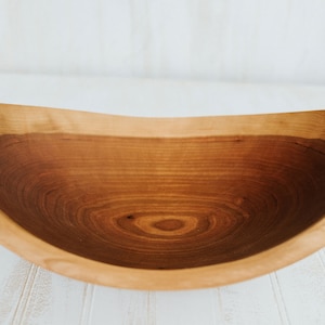 15 Large Wooden Salad Bowl, Cherry Bowl, Live Edge Wooden Bowl. Wooden Salad Bowl, Food Safe Wooden Bowl, Hardwood Bowl, Wood Bowl image 1