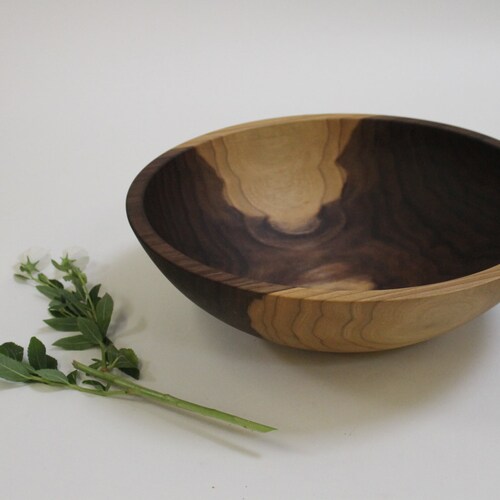 15 Large Wooden Salad Bowl Wooden Salad Bowl Food Safe Etsy