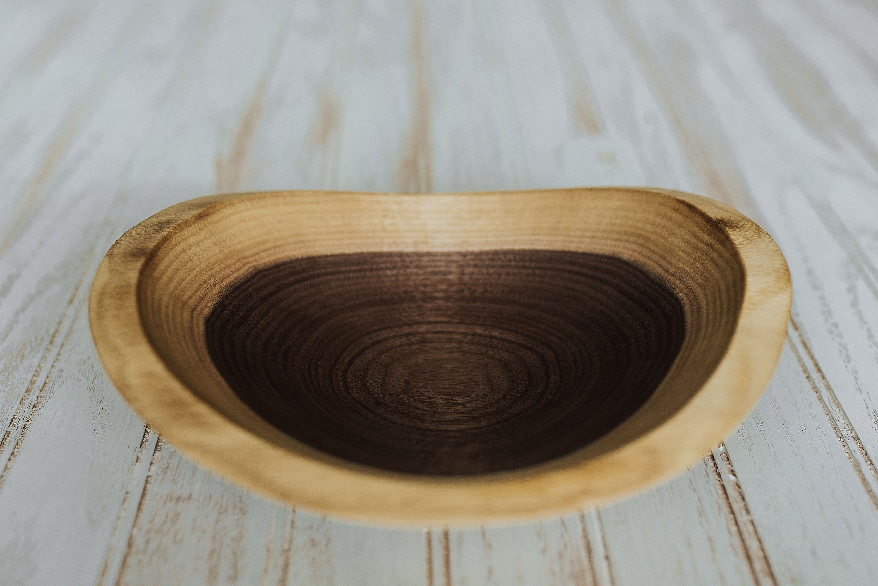 9" Walnut Live Edge Bowl, Wooden Bowl, Salad Bowl, Food Safe Wooden Bowl, Hardwood Bowl, Solid Wooden Bowl, Wood Bowl, Walnut Bowl