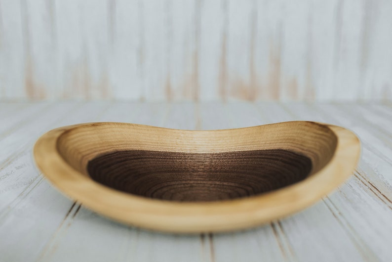 9 Walnut Live Edge Bowl, Wooden Bowl, Salad Bowl, Food Safe Wooden Bowl, Hardwood Bowl, Solid Wooden Bowl, Wood Bowl, Walnut Bowl image 2