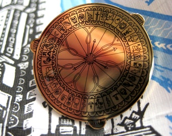 His Dark Materials, Alethiometer/Golden Compass inspired fan Enamel Pin