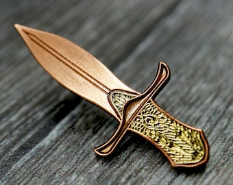 The Subtle Knife, His Dark Materials inspired fan Enamel Pin