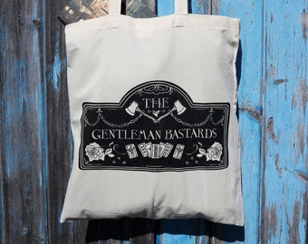 The Gentleman Bastards/The Lies of Locke Lamora inspired Screen Printed tote bag