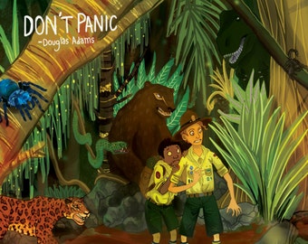 ON SALE! - Don't Panic - Douglas Adams inspired A3 Print