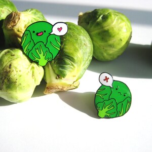 Christmas Brussels Sprout HATER Enamel Pin image 4