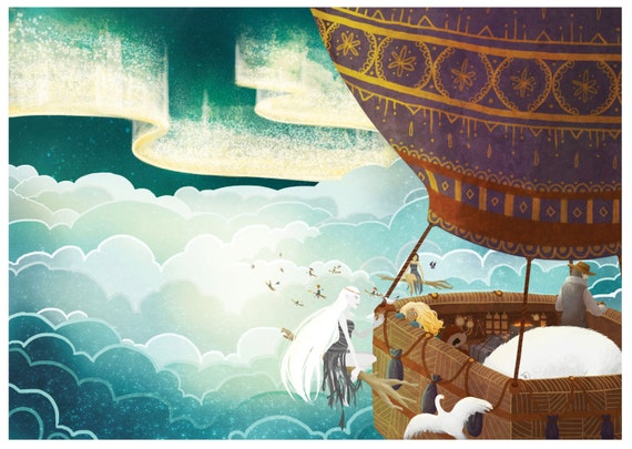 His Dark Materials Fan Illustration Escape From Bolvanger Etsy