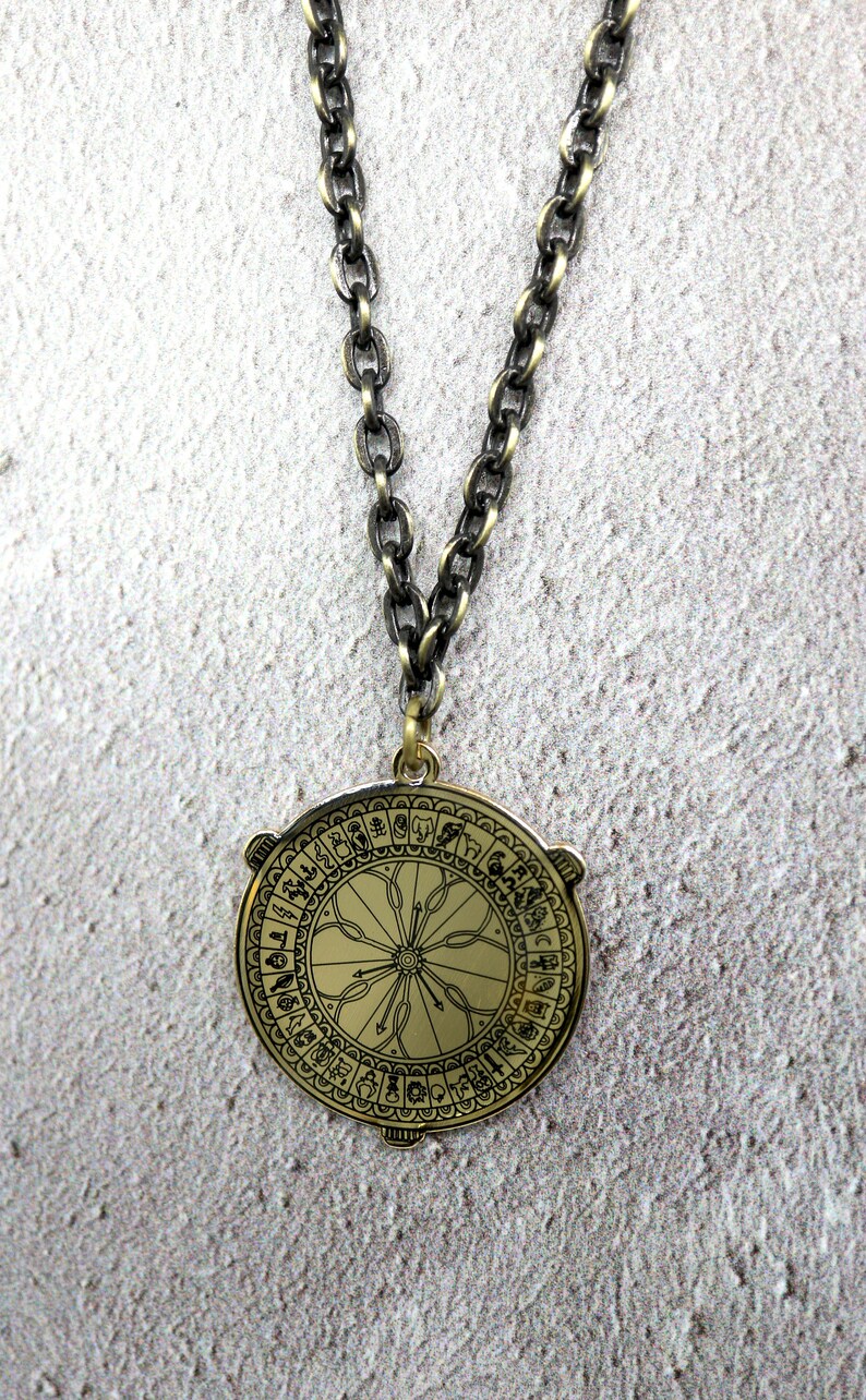 Alethiometer Inspired Fan Enamel Necklace Etsy Australia