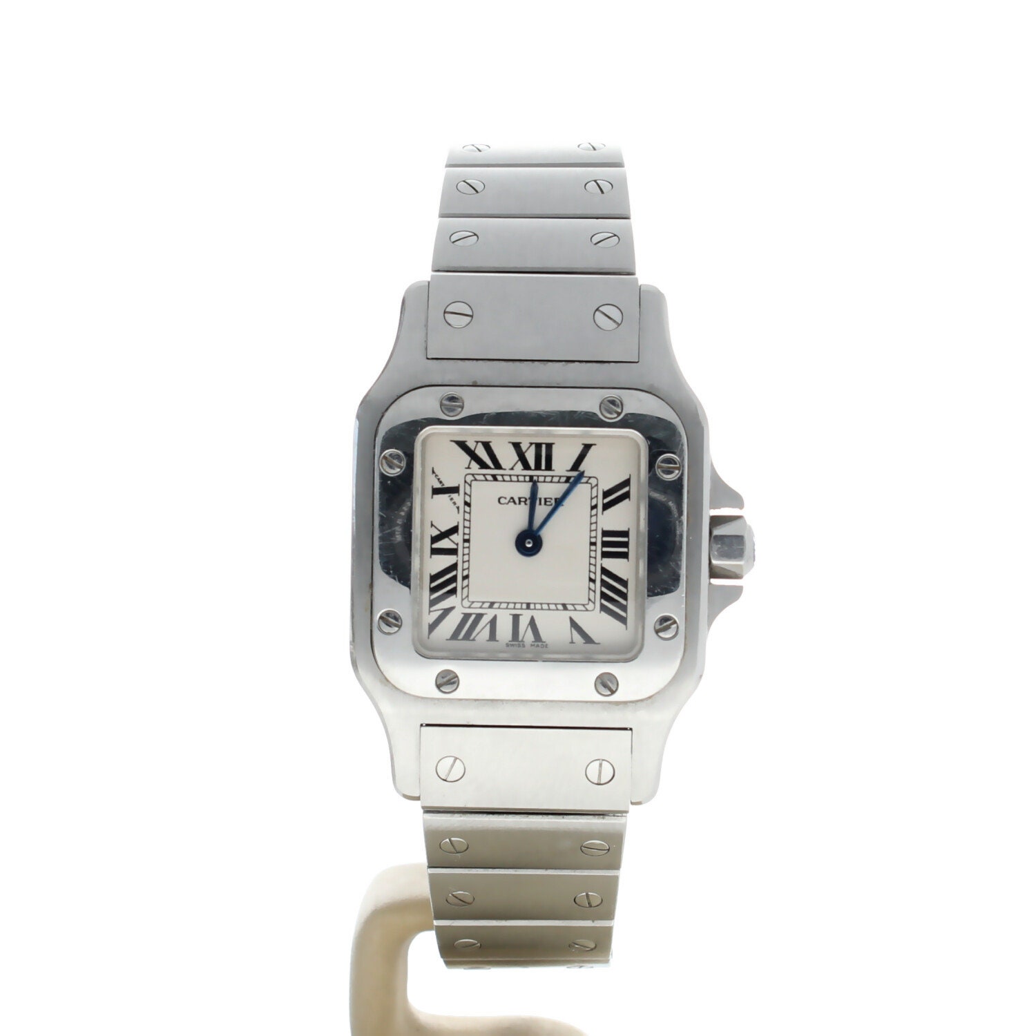 Cartier Santos Galbee Stainless-steel 177355 NX White Dial Womens 24-mm ...