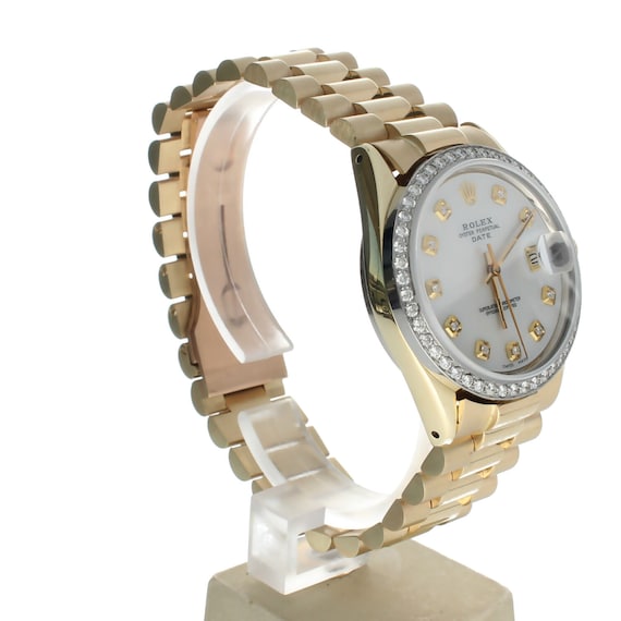 Rolex Date 34 Yellow-gold 1550 Mother-of-Pearl Di… - image 4