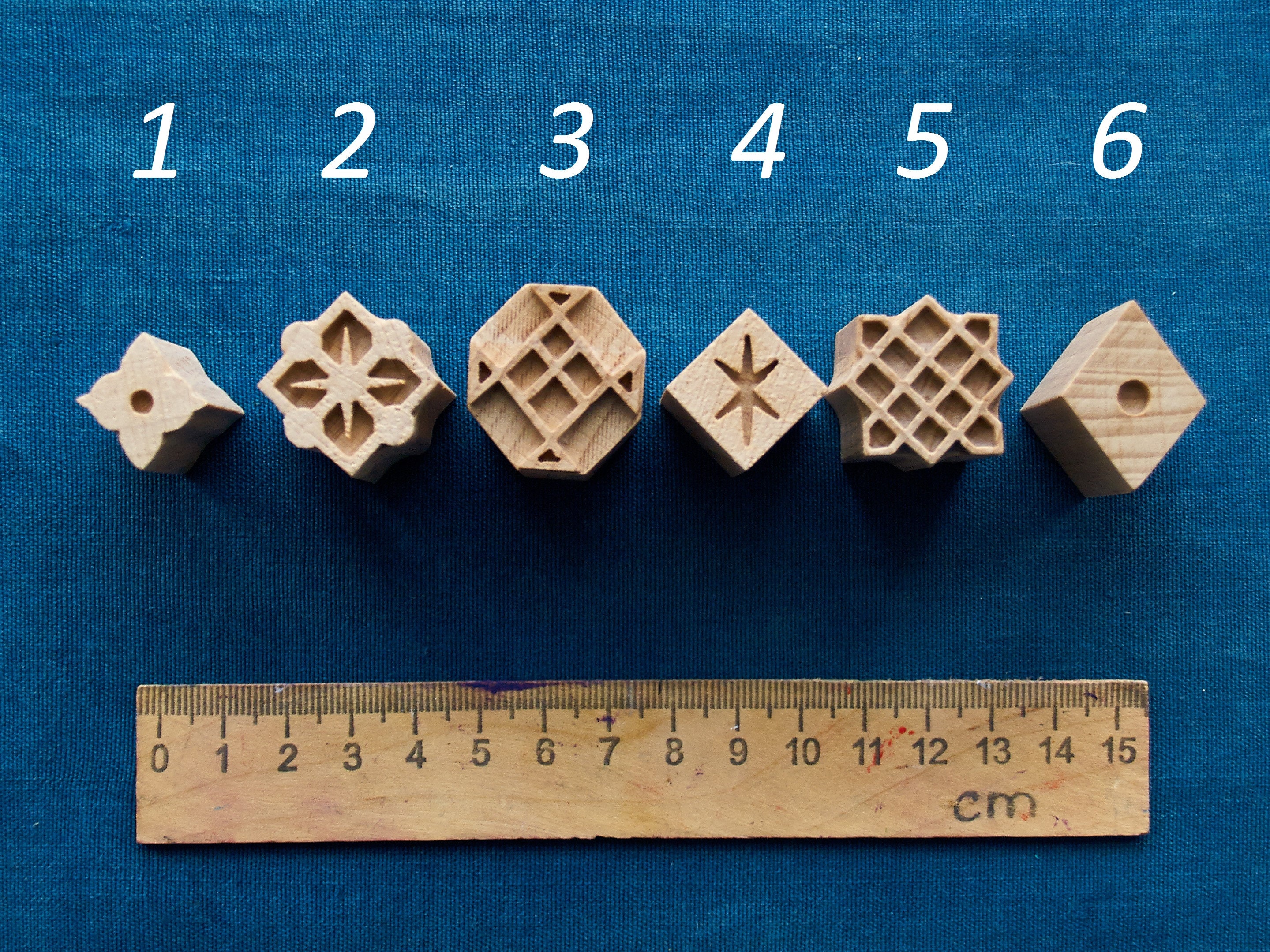 Wooden Stamps for Block Printing / Textile and Pottery Stamps Etsy