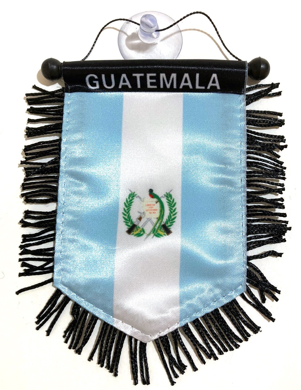 UNITY FLAGZ Guatemala Guatemalan South American Flag Rear View Mirror Hanging CAR Flags Mini Banners for Inside The CAR 