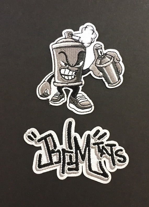  Cool Iron on Clothing Patches Graffiti Art Inspired