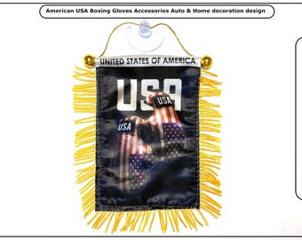 USA American American Boxing gloves Car accessories Home Decoraion banners hanging wall auto accessory