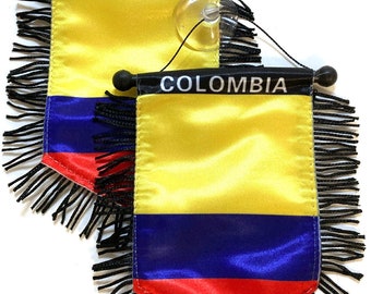 Colombia flag small Mini Banners car accessories home decoration window door wall flags decor Colombian