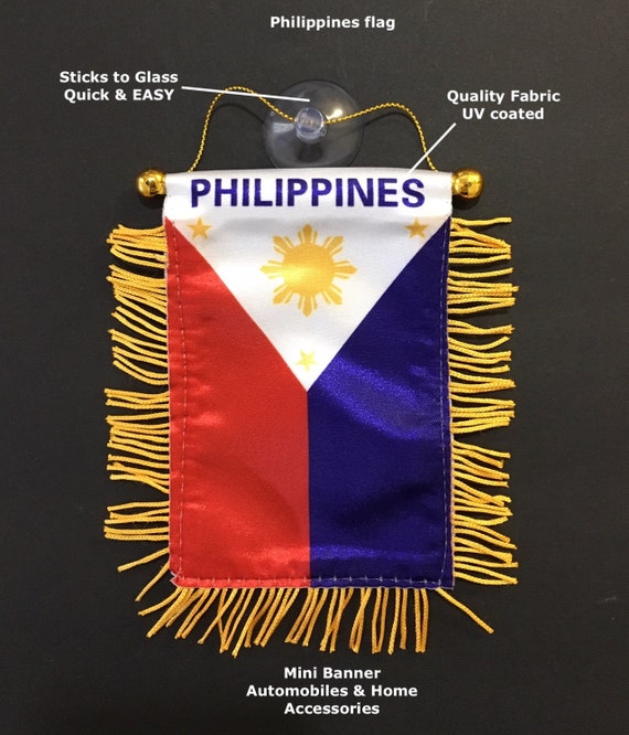 Philippinen Flagge Kleine Philippinen Flagge Fur Autos Home Etsy