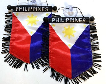 Philippines flag small Mini Banners car accessories home decoration window door wall flags decor Filipino