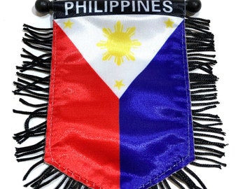 Philippines Filipino Pinoy Boxing Gloves Car accessories Home decoration Mini Banners decoration flags
