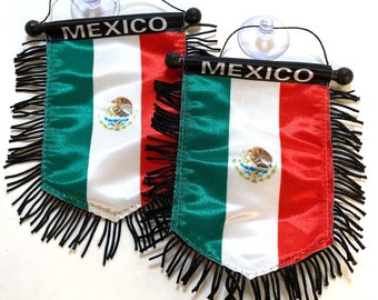 Mexico flag small Mini Banners car accessories home decoration window door wall flags decor Mexican