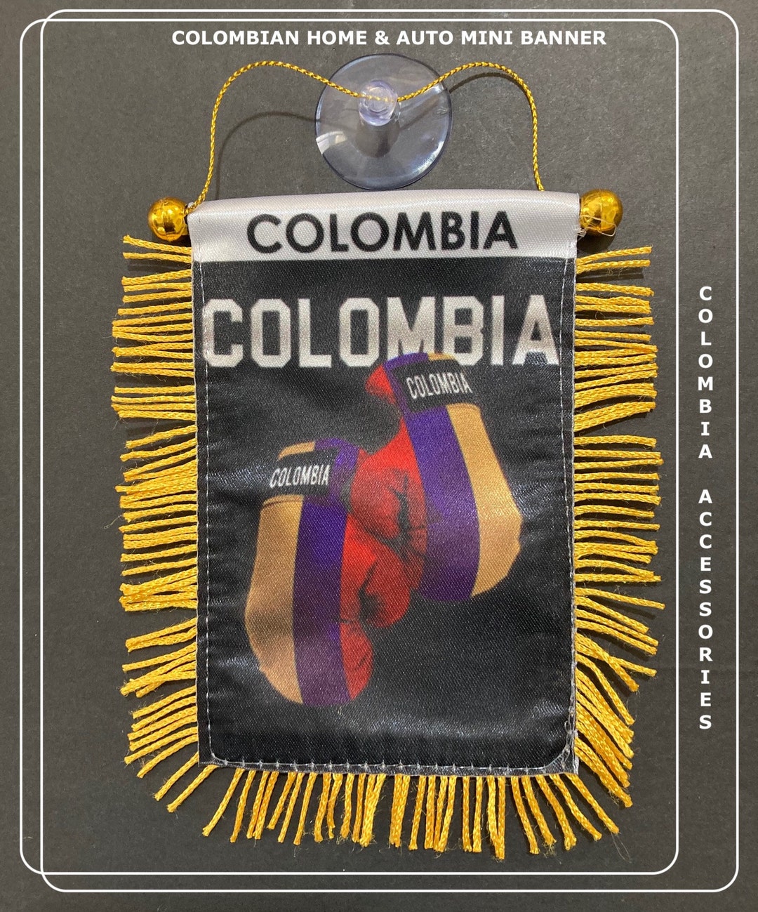 Colombia Flag Complete Custom with personalized name and number Chair Mini