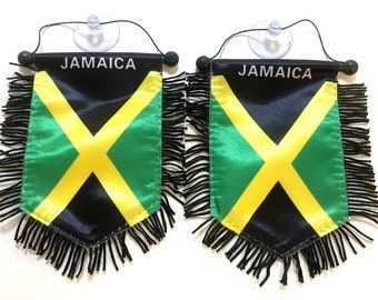 Jamaica flag small Mini Banners car accessories home decoration window door wall flags decor Jamaican