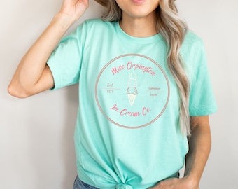 Ice Cream Cone T Shirt, Ice Cream Shirt, Summer Lovin', Neapolitan Ice Cream Tee, Women's Summer Tops, Beach Shirt, Vacation Shirt