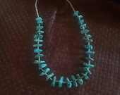 Native American natural turquoise nugget necklace