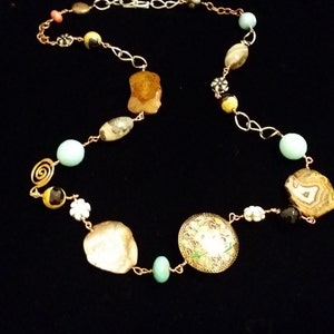 Semi-Precious Stone Multicolor Necklace image 1
