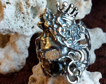 Sterling silver Victorian look ring