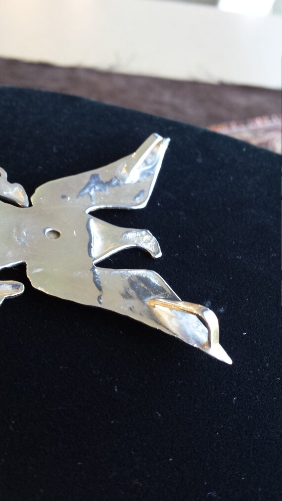 Sterling silver eagle pendant - image 5