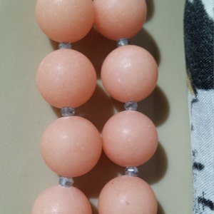 Two strand matte mauve jade necklace image 3