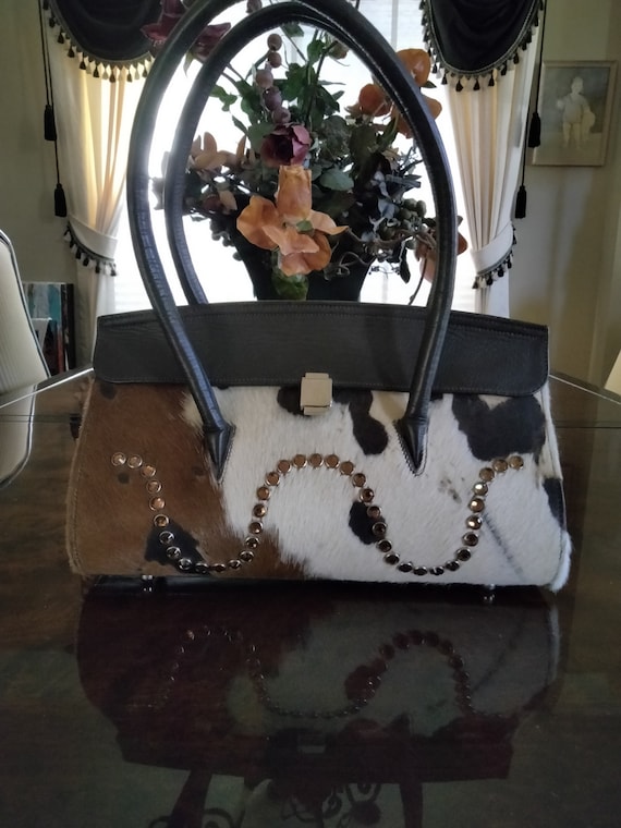 Cowhide leather purse by B B Simon