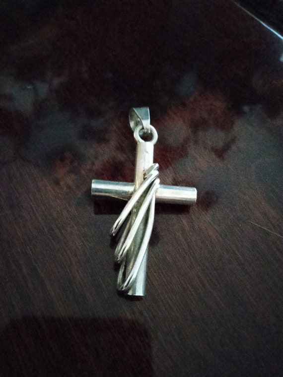 Sterling Silver heavy men's cross - image 1