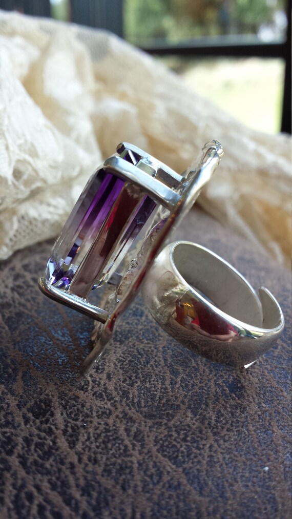 Sterling silver ametrine ring - image 3
