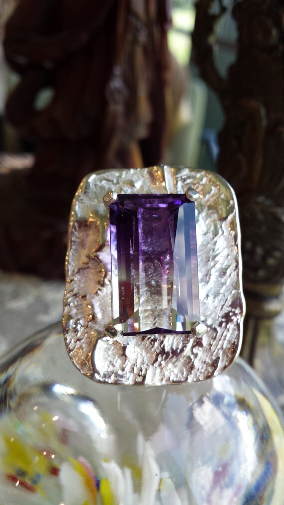 Sterling silver ametrine ring - image 2