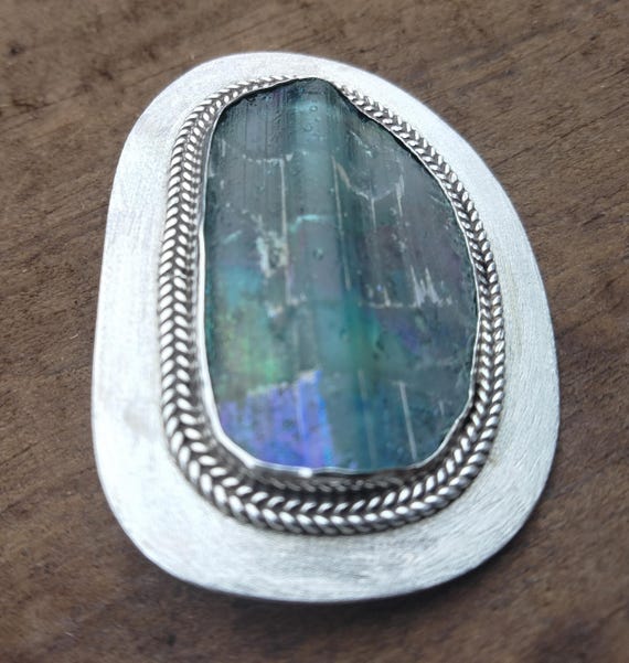 Labradorite Brooch signed - image 1