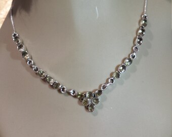 Sterling silver citrine necklace