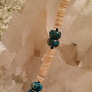 Turquoise and Shell Necklace image 2