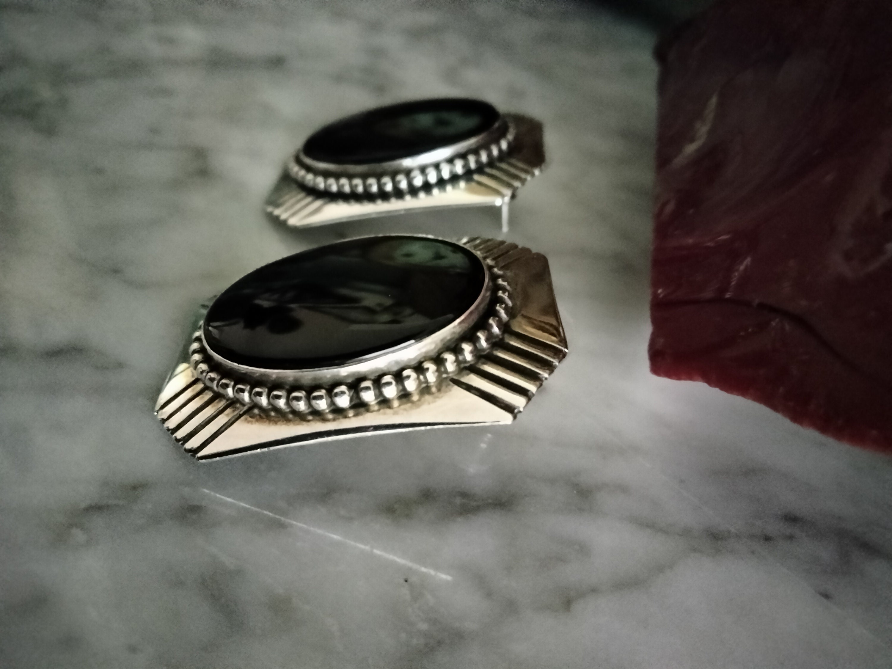 Sterling Silver Black Onyx Stud Earrings - Etsy Sterling Silver Black Onyx Stud Earrings - Etsy