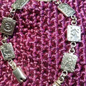 Sterling silver vintage animal bracelet image 5