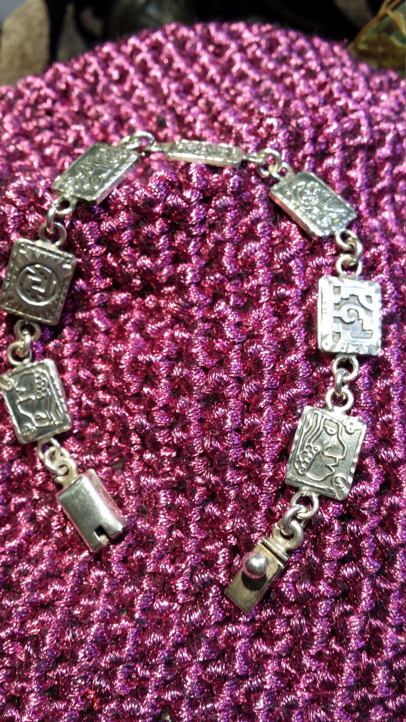Sterling silver vintage animal bracelet image 5