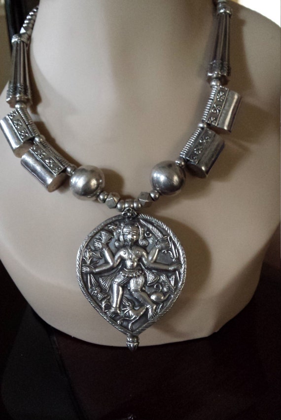 Sterling Silver Necklace With Pendant Etsy